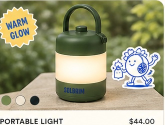 Solbrim portable light