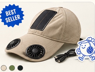 Solar Fan Hat